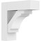 Ekena Millwork Standard Merced Architectural Grade PVC Bracket with Block Ends, 5"W x 16"D x 16"H BKTP05X16X16MRC05 - alternate 1